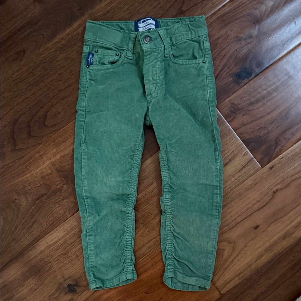 Kids' Green Corduroy Pants